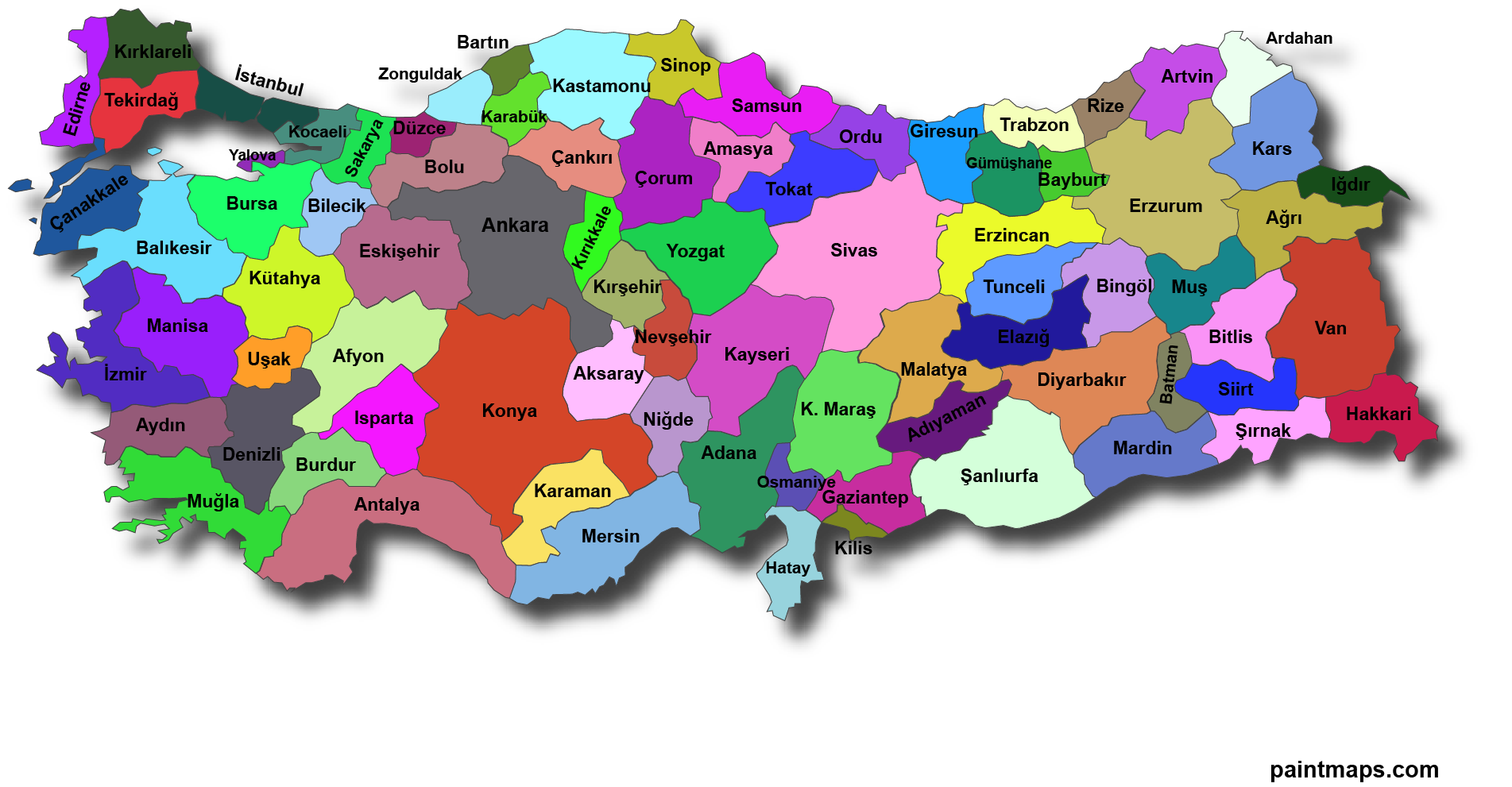 Türkiye Haritası